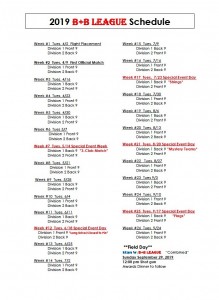 1 2019 Schedule Pic