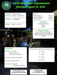 2019 Glow Ball Flyer pic